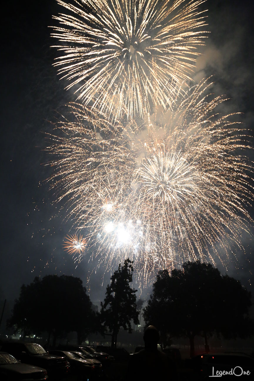 4th Fireworks from Rose Bowl - Pasadena, CA